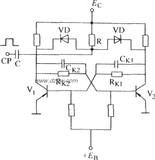 双稳态计数集电极触发电电路图