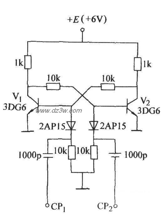 不加反向偏置的双稳态电电路图