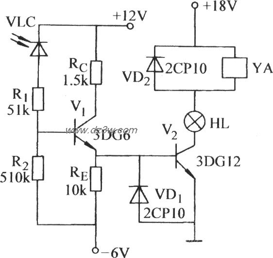 光控电磁铁电路电路图