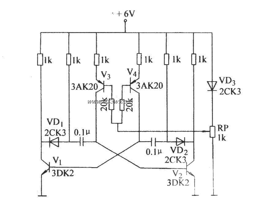 具有温度补偿频率稳定的电路图