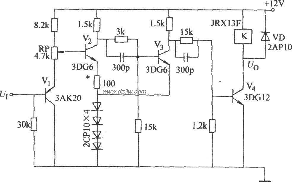 具有门限电压值的射极耦电路图