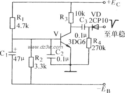 单稳态启动电路电路图