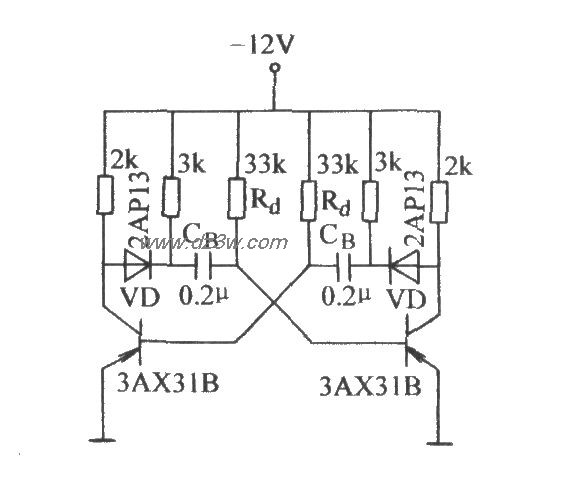 改善输出波形的无稳态电电路图