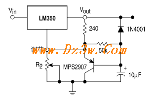 LM350缓启动电路图电路图