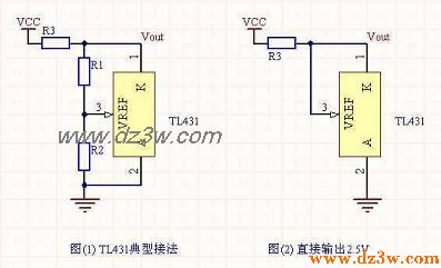 TL431典型应用电路及参数电路图