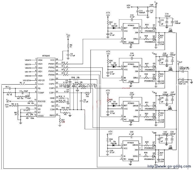 915、945电脑主板的CPU供电路图