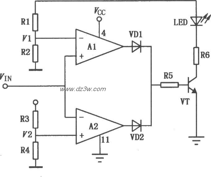 LM324单、双电源通用型四电路图