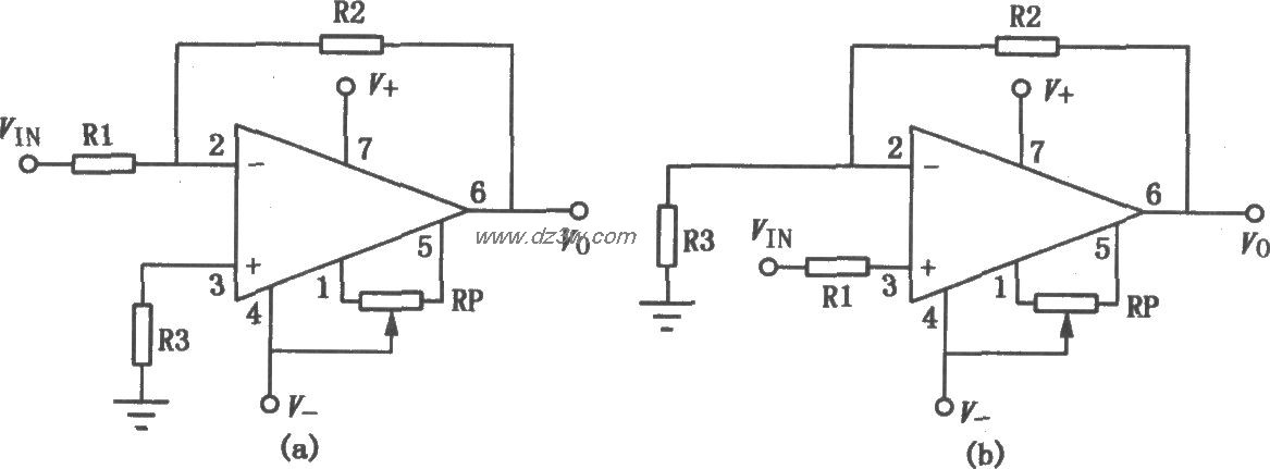 μA741双电源通用型单运电路图
