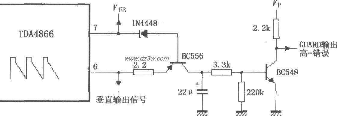由TDA4866构成的外部保护电路图