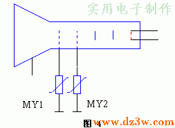 显像管放电保护电路图电路图