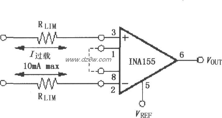 由INA155／156构成的输入电路图