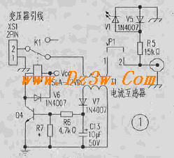 有线电视线性变压器的过电路图