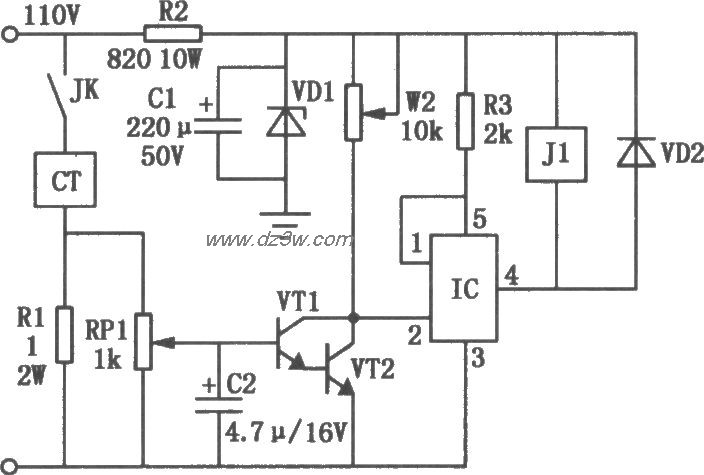 机床电磁吸盘欠流保护电电路图