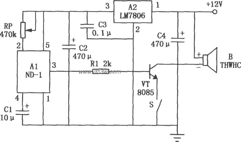 由ND振动模块构成的车辆电路图