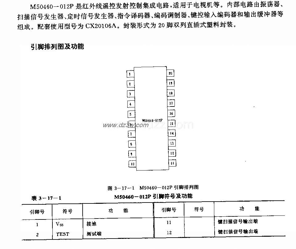 M50460—012P (电视机)红电路图