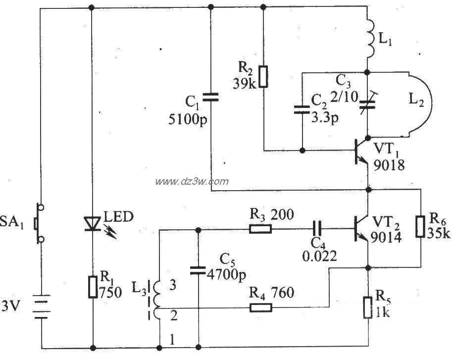 遥控调光调速发射器电路电路图