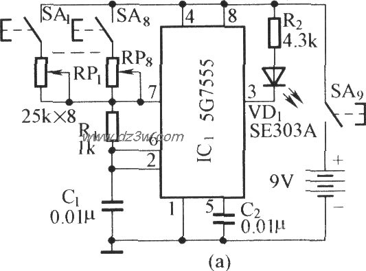 采用音频译码器的红外遥电路图