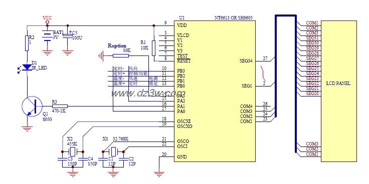 彩电遥控器电路35电路图