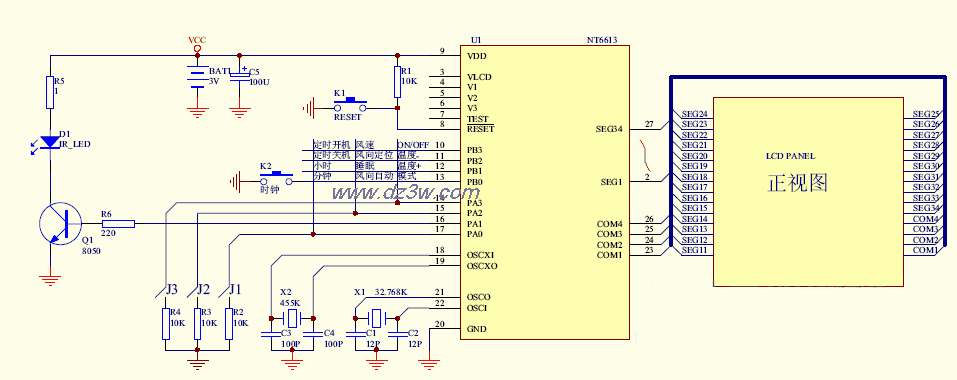 彩电遥控器电路31电路图