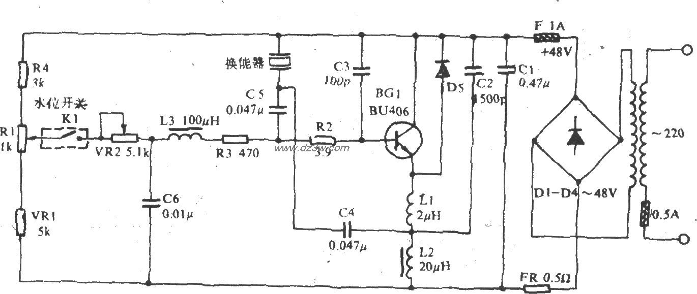 亚都超声波遥控开关电路图