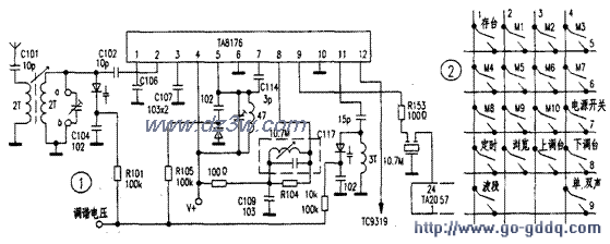 TC9319收音板改进经验电路图