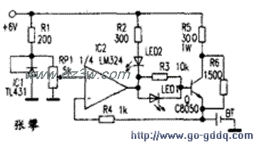 给充电器增加充电控制电电路图