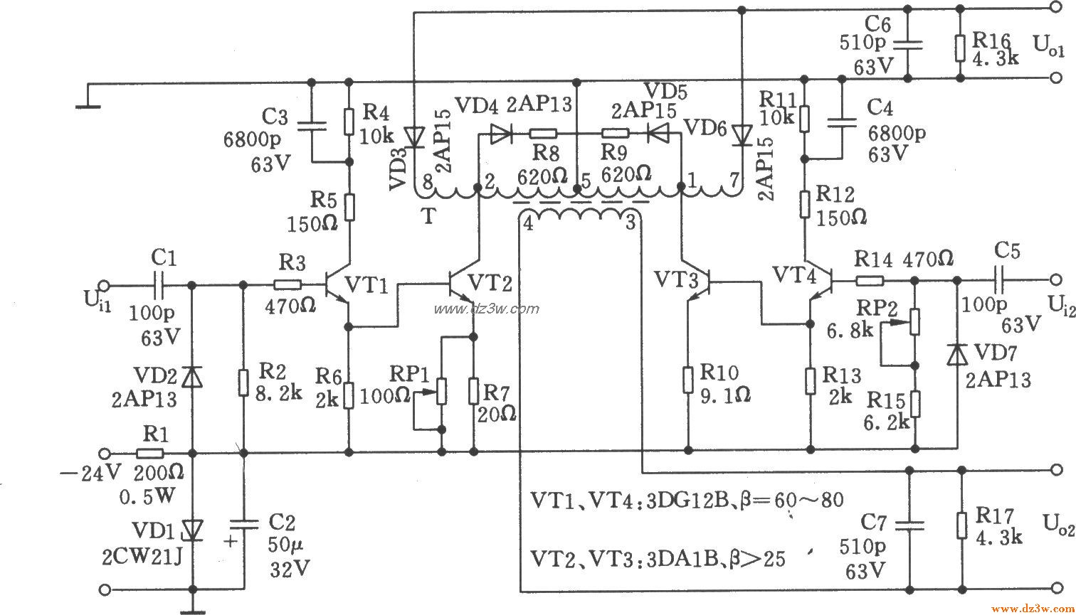 4kHz谐波发生器电路图