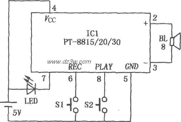 固体录音机电路电路图