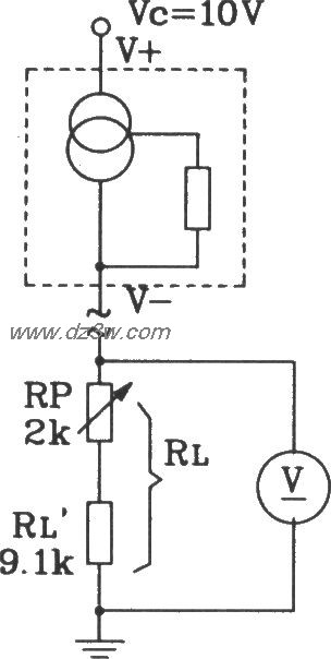 SL134集成温度传感器构成电路图