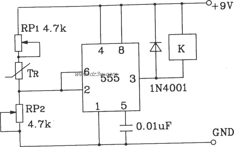 T-121温度传感器构成温度电路图