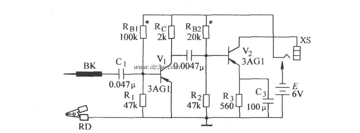 信号寻迹器电路电路图