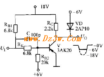 带有钳位二极管的高速三电路图
