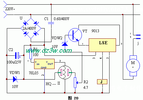 自动排气开关电路电路图