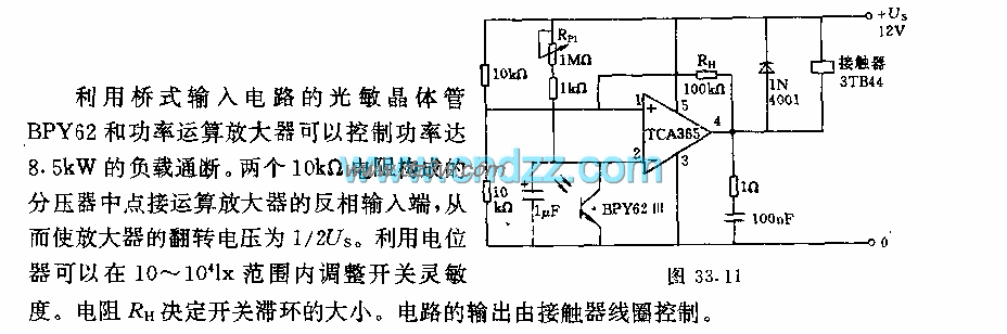 光强为10一10LX的晨昏光电路图