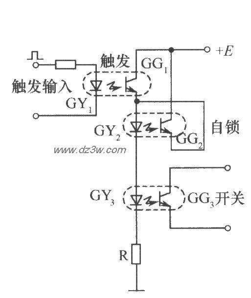 有自锁功能的开关电路(1电路图