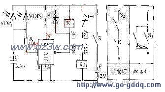 列车灯日控开关电路电路图