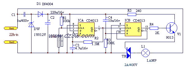 门控开关电路电路图