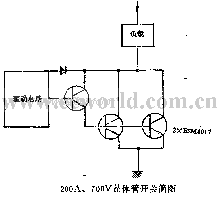 大功率开关—晶体管的重电路图