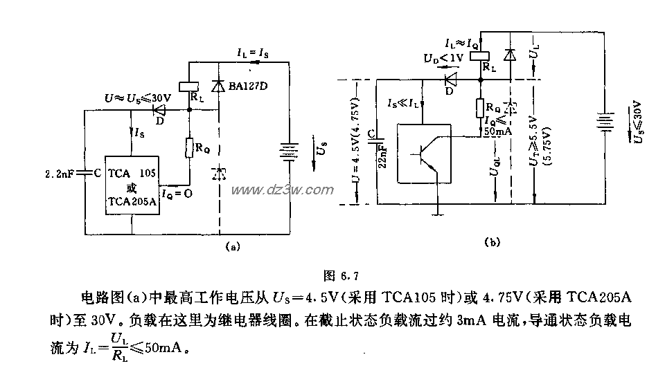 采用TCAl05／TcA205A的闽电路图