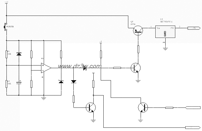 按键开关电路电路图