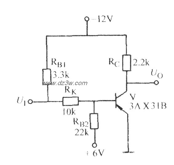 晶体管低速开关电路电路图