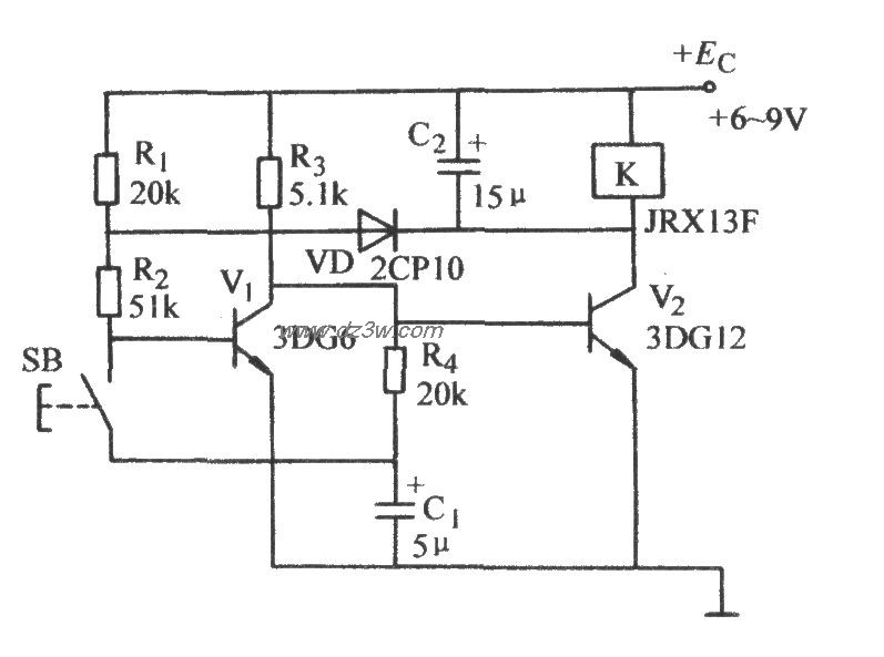 双稳态触动开关电路电路图