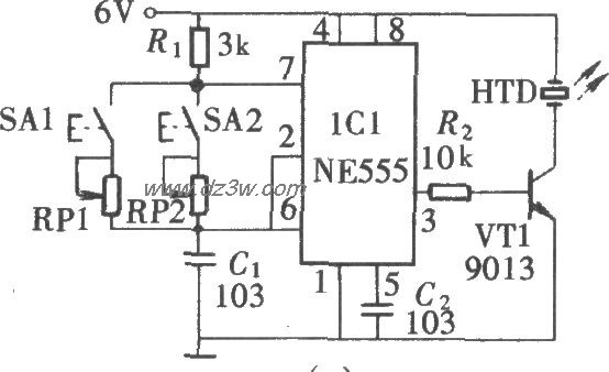 亚超声遥控开关电路(NE5电路图