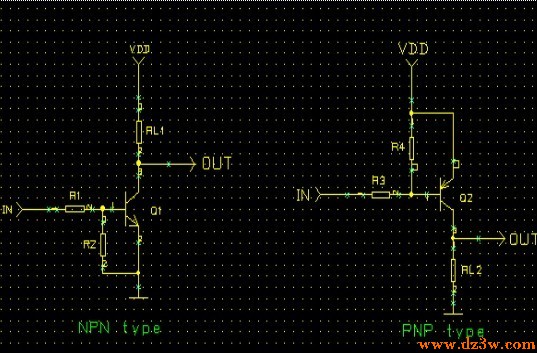 三极管晶体管开关电路设电路图