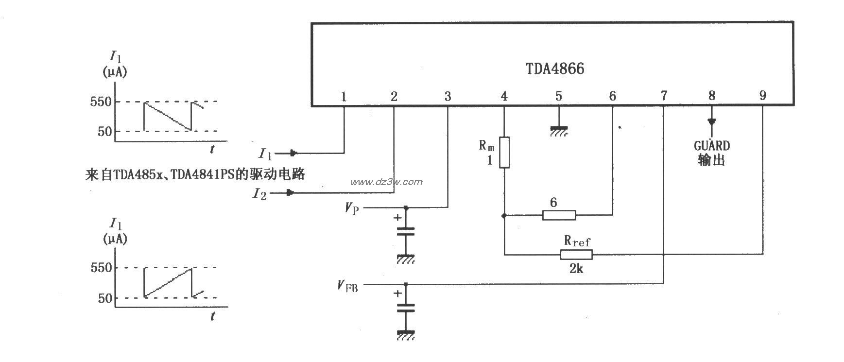TDA4866的测试电路电路图