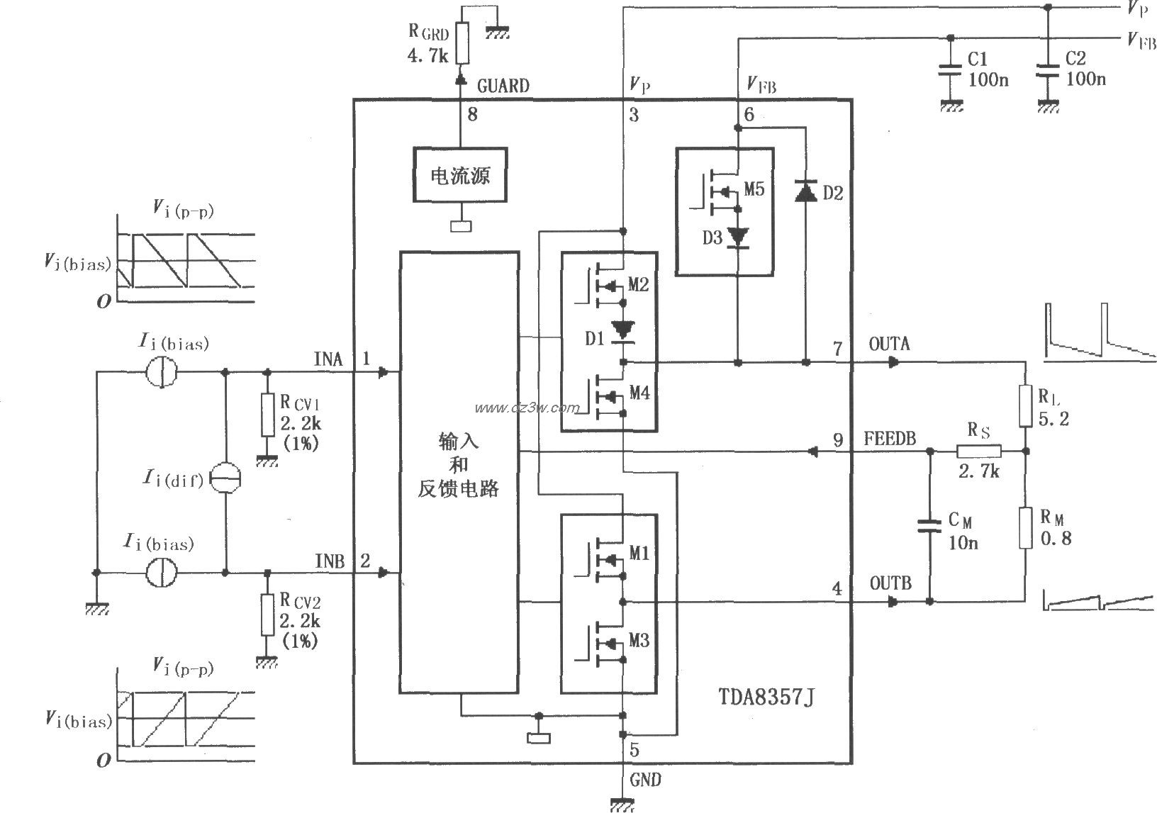 TDA8357J／8359J的测试电电路图