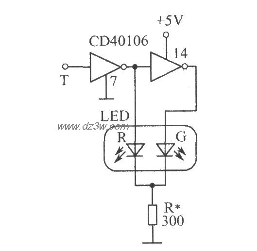 逻辑电平测试电路电路图