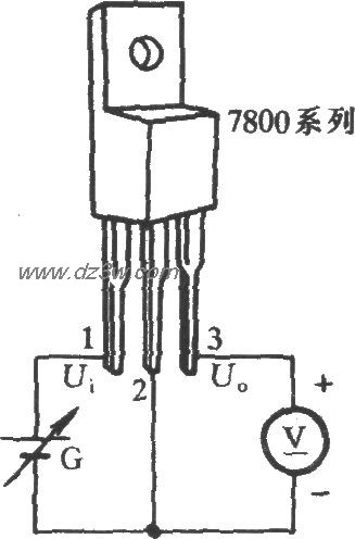 三端稳压集成电路工作性电路图