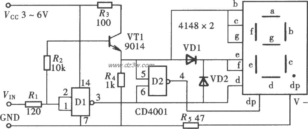 能够显示开路状态的逻辑电路图