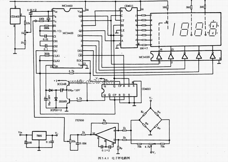 拉压式传感器制作的电子电路图
